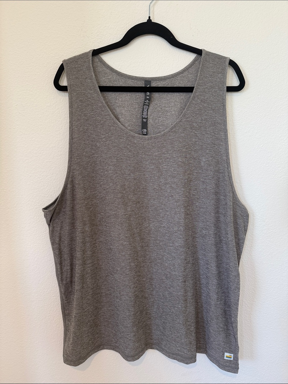Vuori Strato Men's Tank Top - Heather Charcoal Gray XXL